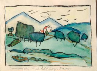 Gabriele Münter - „Sommernacht. Insel Lödinge. Norwegen.“