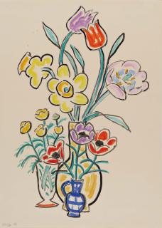 Gabriele Münter - Tulpen und Narzissen.