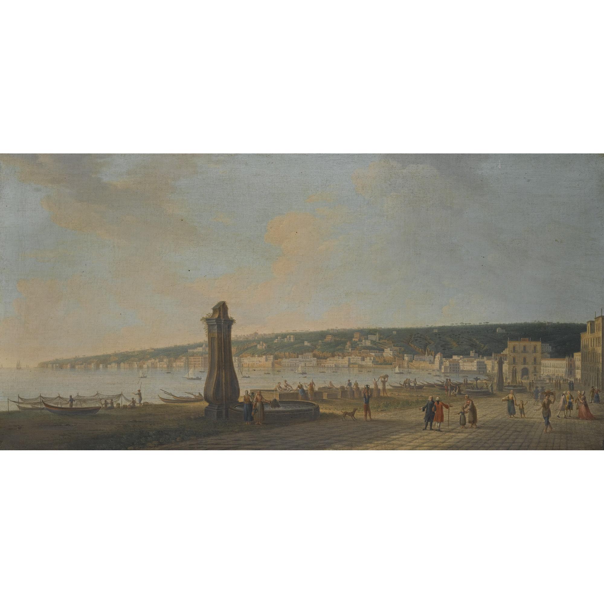 Gabriele Ricciardelli - Naples, A View Of Posillipo From Chiaia