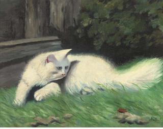 Gabrielle Rainer-Istvanffy - The white cat