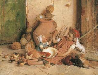 Gaetano Chierici - Feeding Time
