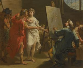 Gaetano Gandolfi - Alexander And Diogenes; Alexander Presenting Campaspe To Apelles
