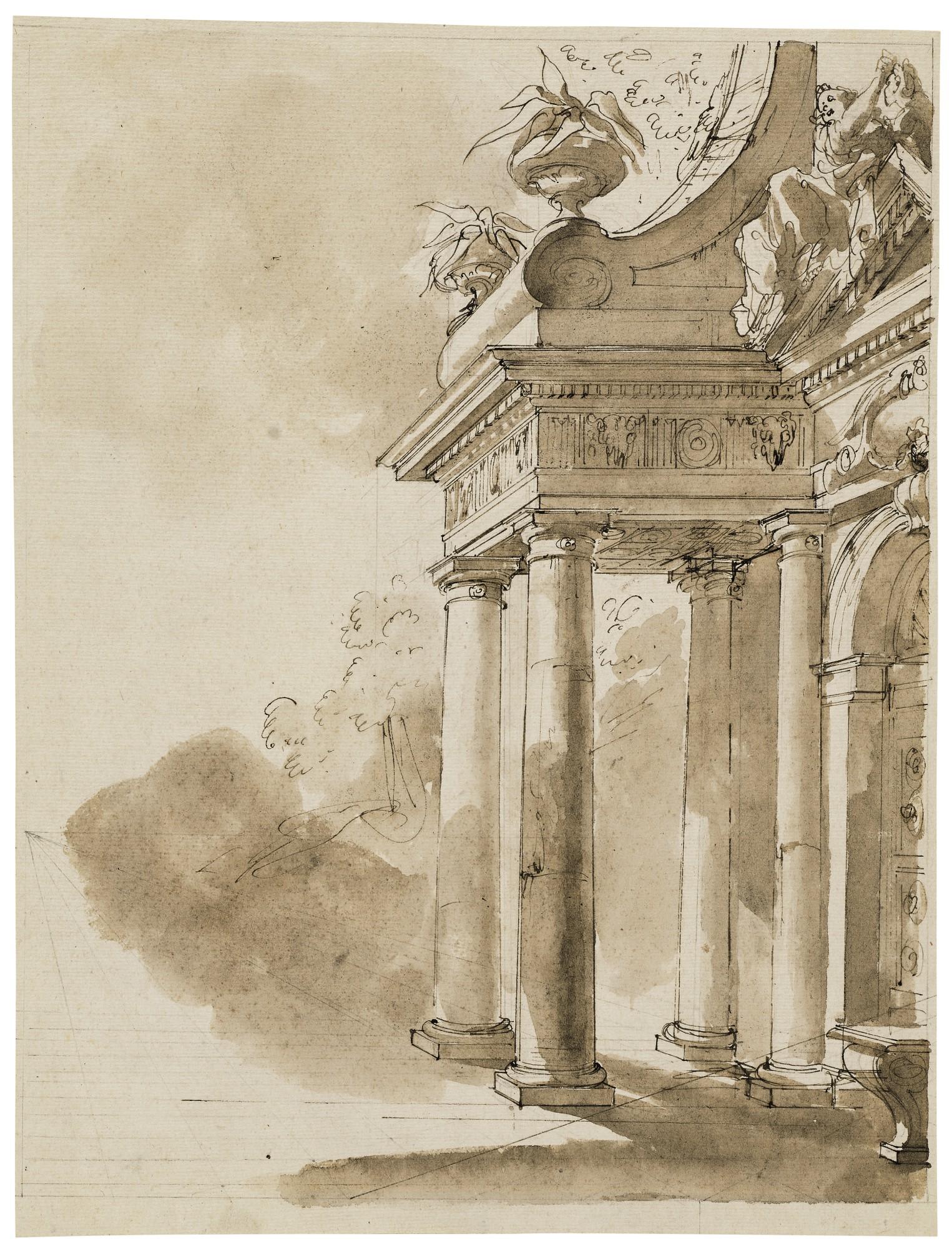 Gaetano Gandolfi - Architectural Study