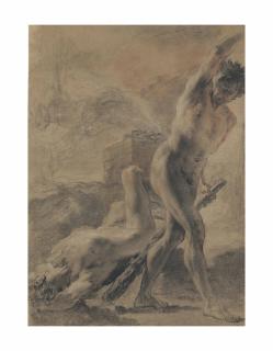 Gaetano Gandolfi - Cain and the slain Abel