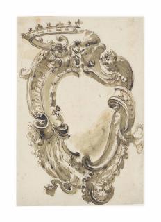 Gaetano Gandolfi - Design For A Nobleman’S Crest With Two Alternative Options, With And Without A Coronet