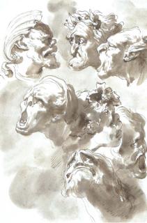 Gaetano Gandolfi - Grotesque heads