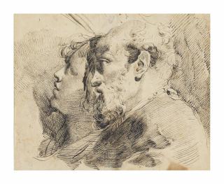 Gaetano Gandolfi - Youth and Age: study of two heads