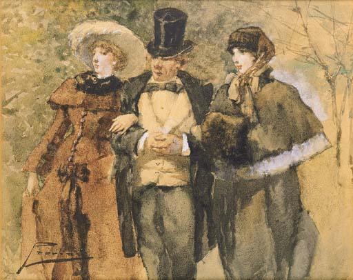 Gaetano Previati - A Passeggio