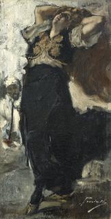 Gaetano Previati - La moglie dell\'artista nelle vesti di danzatrice turca