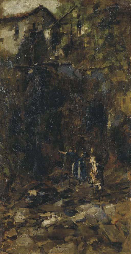 Gaetano Previati - Tra I Monti