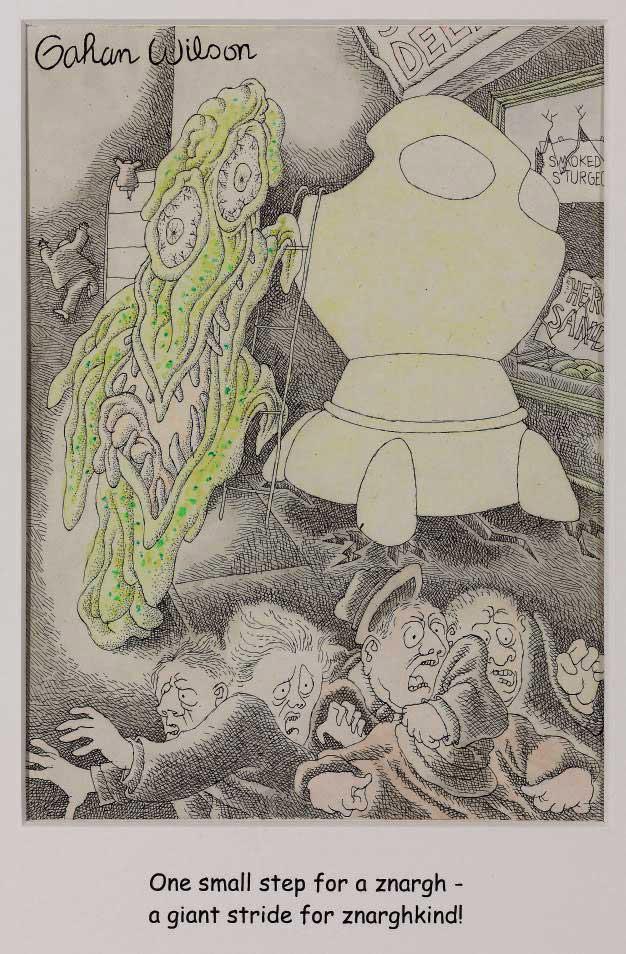Gahan Wilson - One Small Step For A Znargh..., April 1970, P. 173