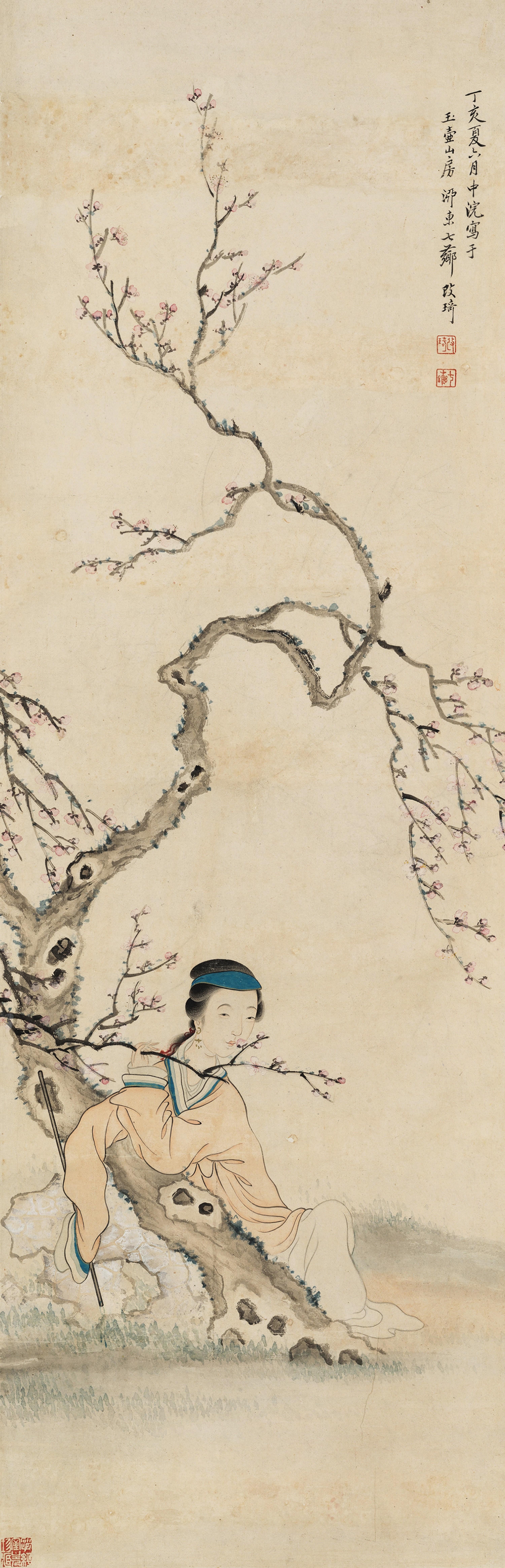 Gai Qi - Plum Blumssoms And Fair Lady