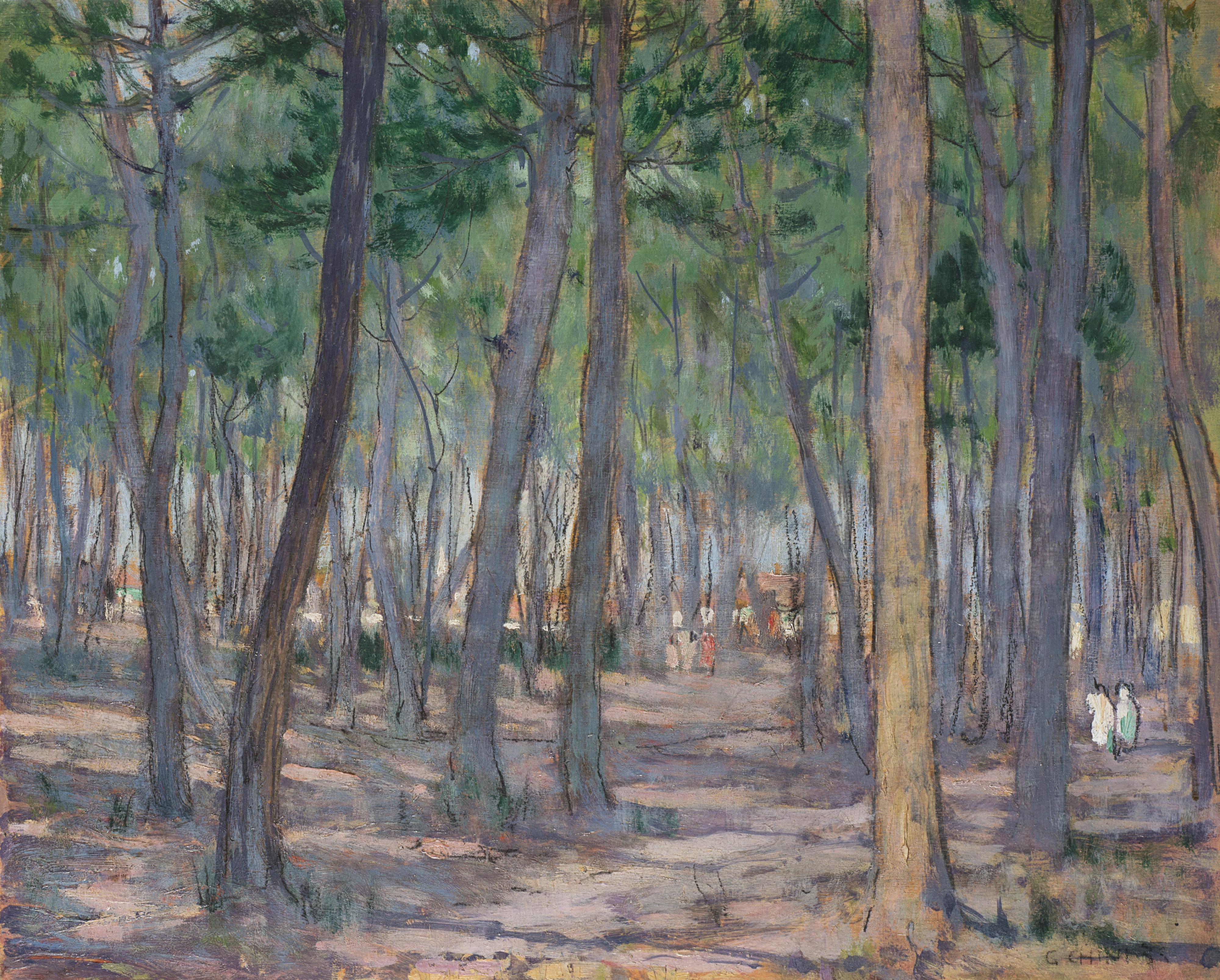 Galileo Chini - Estate in pineta