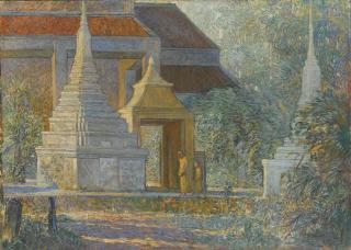 Galileo Chini - Vecchio Cimitero Di Sam Phaya