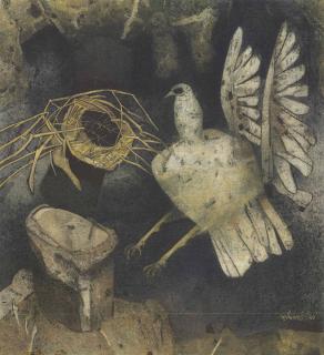 Ganesh Pyne - Untitled (Bird)