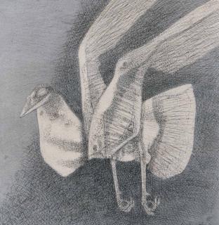 Ganesh Pyne - Untitled (Bird)