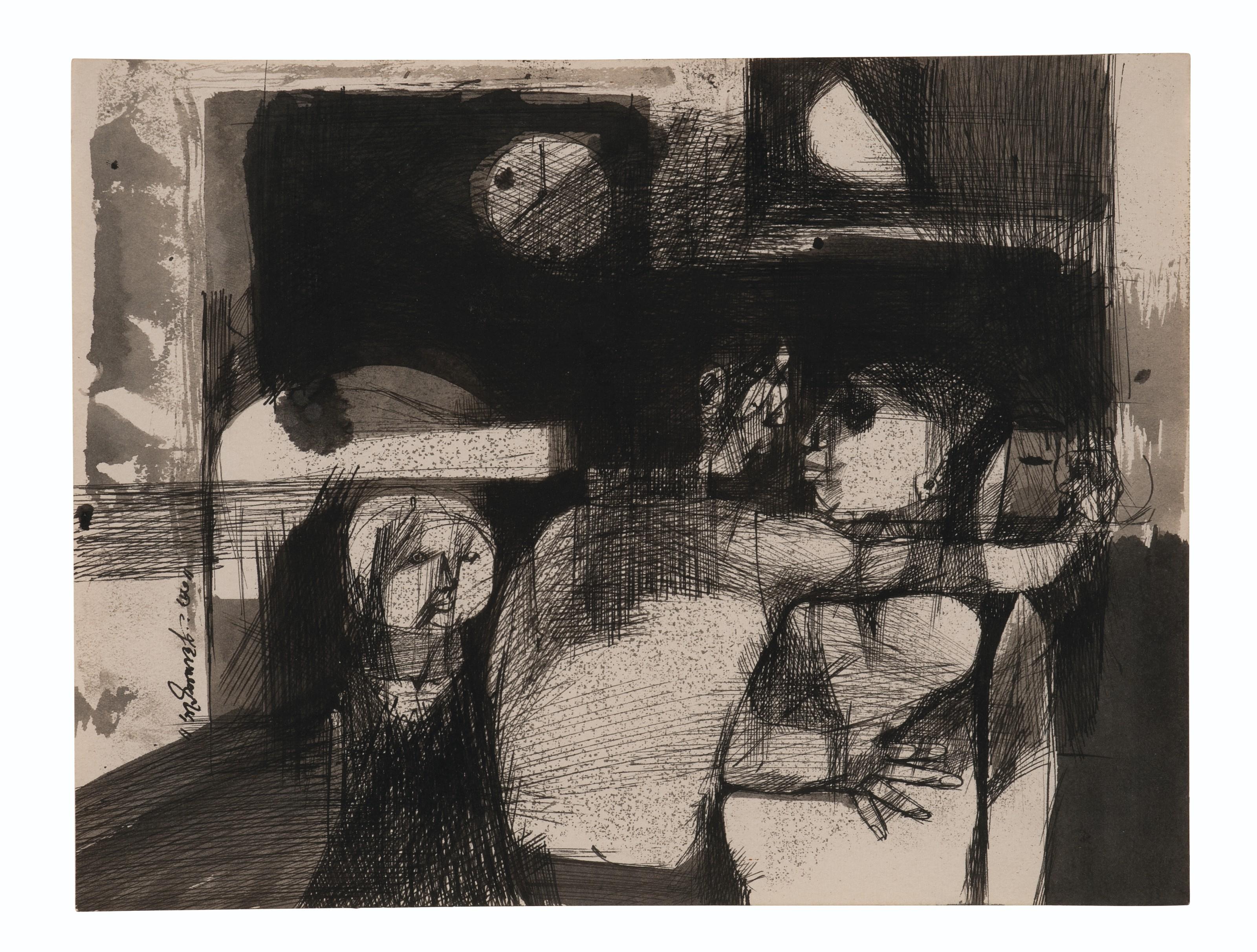 Ganesh Pyne - Untitled (Family)