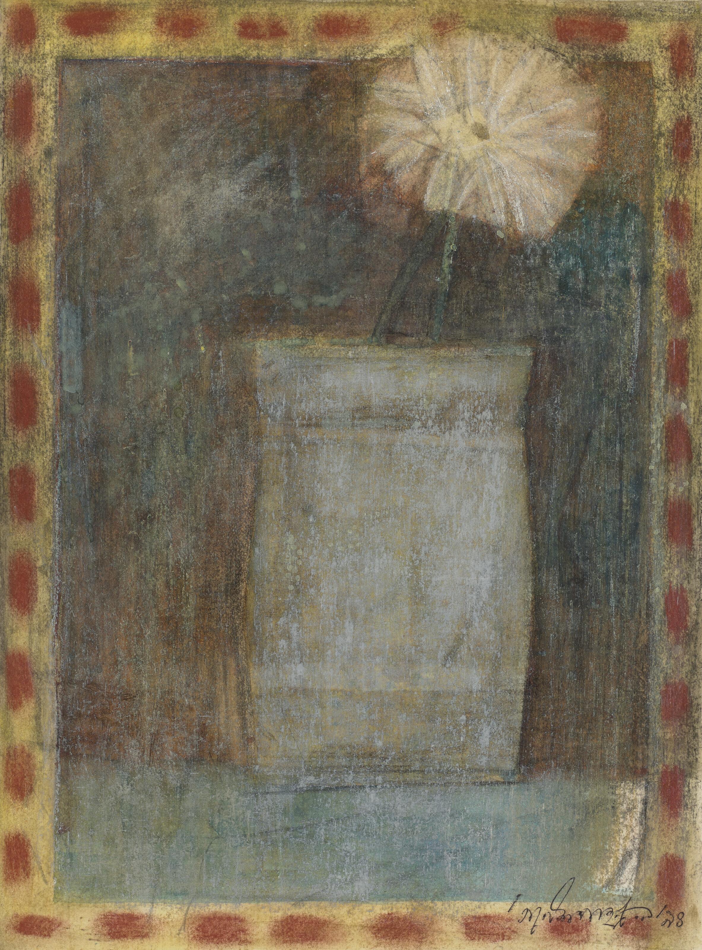 Ganesh Pyne - Untitled (Flower Pot)