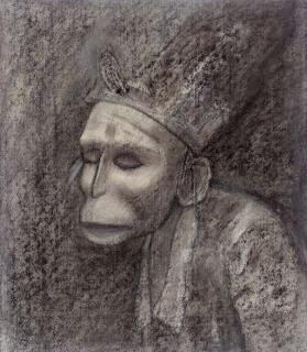 Ganesh Pyne - Untitled (Hanuman)