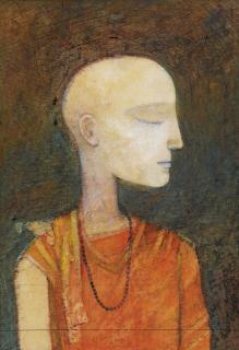 Ganesh Pyne - Untitled (Head of a Young Monk)
