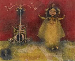 Ganesh Pyne - Untitled (The Dancer)