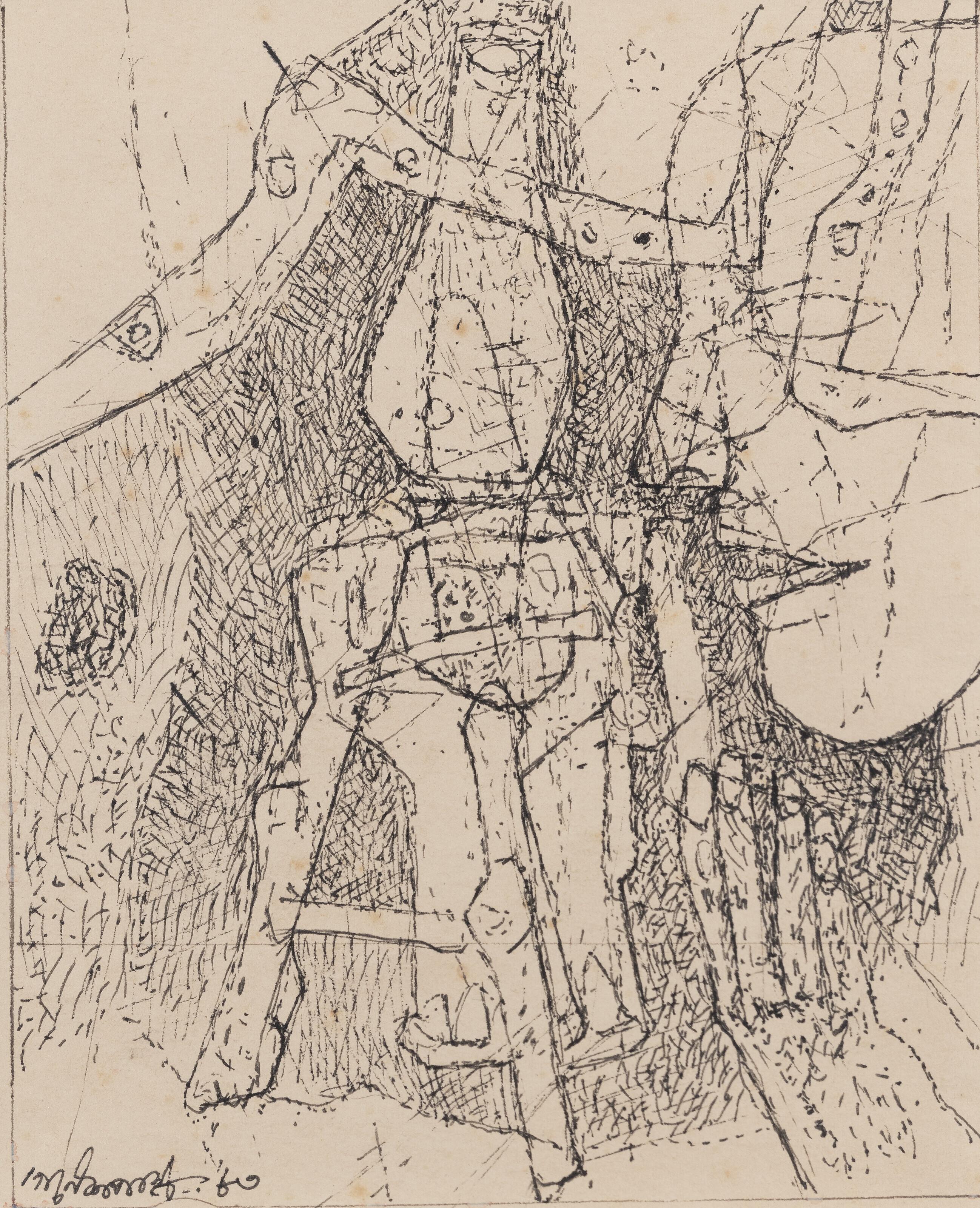 Ganesh Pyne - Untitled (The Lamp)