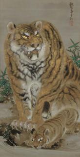 Ganku - Tiger And Cub