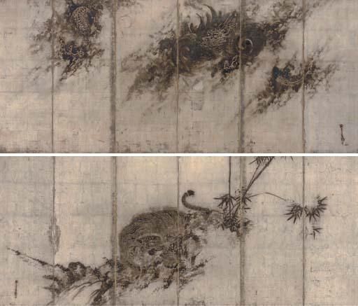 Ganku - Tiger and dragon