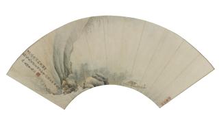 Gao Cen - Fishing In A Reed Pond