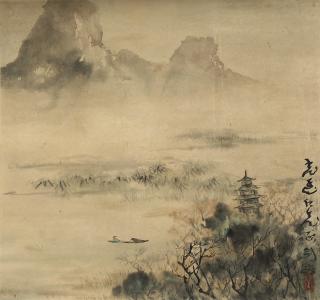 Gao Jianfu - Fishing In The Lake