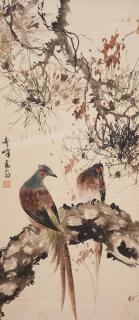 Gao Qifeng - Birds among Pine Tree