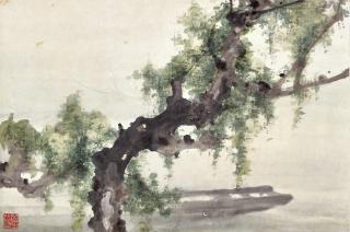 Gao Qifeng - Boat By the Willow Tree