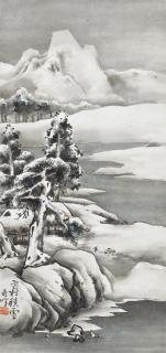 Gao Qifeng - Snow-Clad Village In Countryside