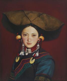Gao Xiaohua - Portrait of a Yi Girl