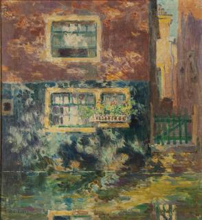 Gari Melchers - A Canal In Holland