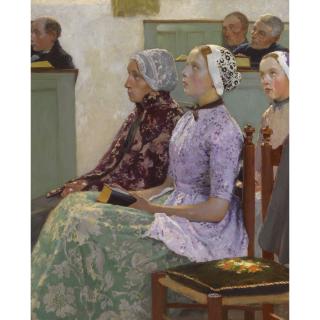Gari Melchers - American sunday Mass