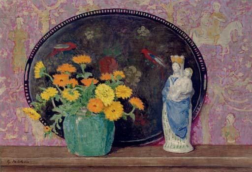 Gari Melchers - The Mantel Shelf
