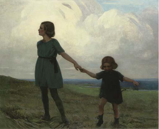 Garnet Ruskin Wolseley, A.R.W.A. - A Walk In The Country