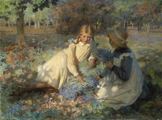 Garnett Ruskin Wolseley - Picking Bluebells