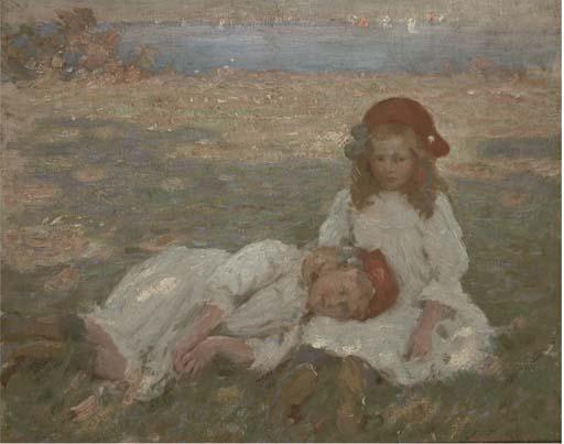 Garnett Wolseley - Two Young Girls By The Sea