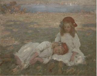 Garnett Wolseley - Two Young Girls By The Sea