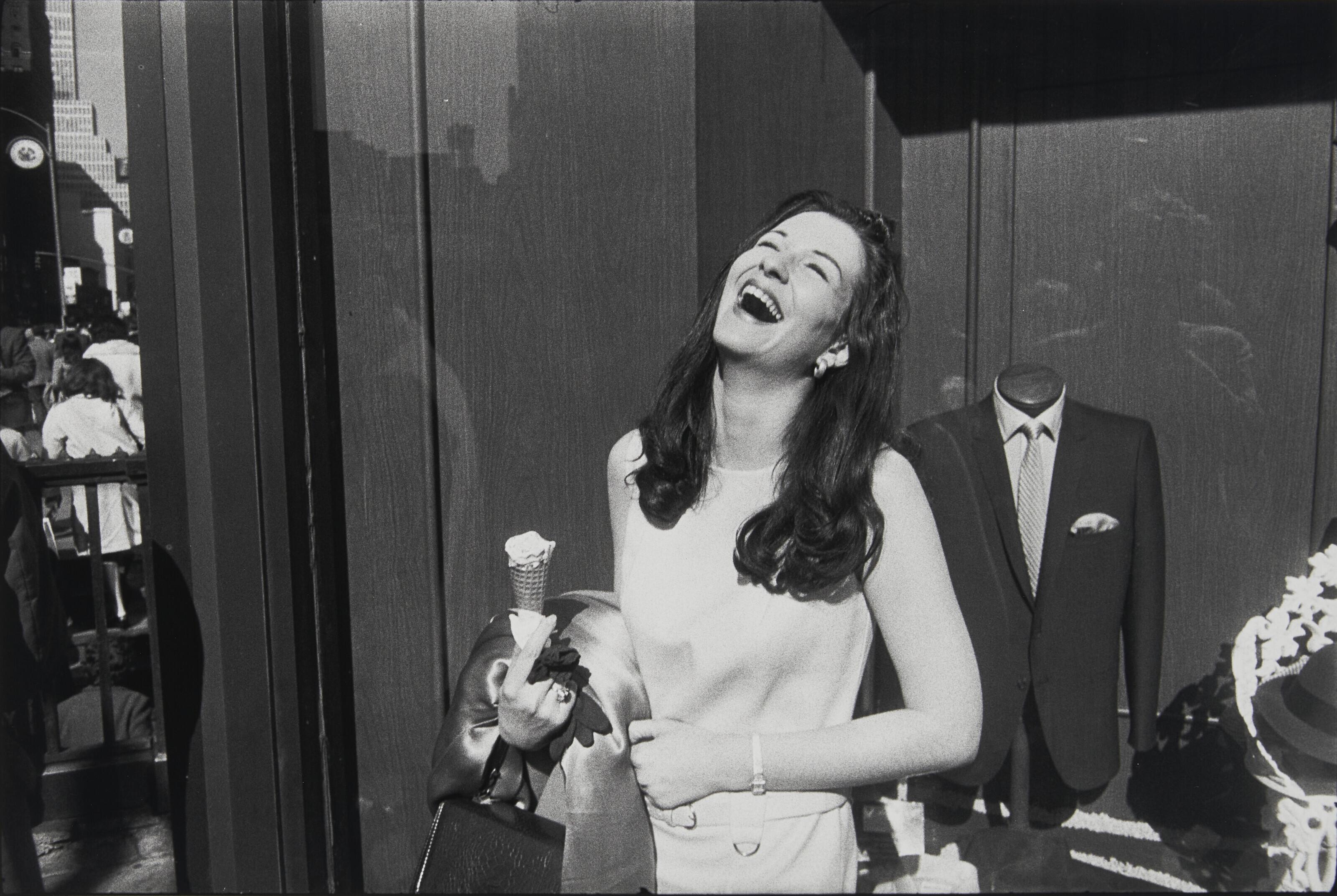 Garry Winogrand - Woman with Ice Cream Cone, New York City, 1968