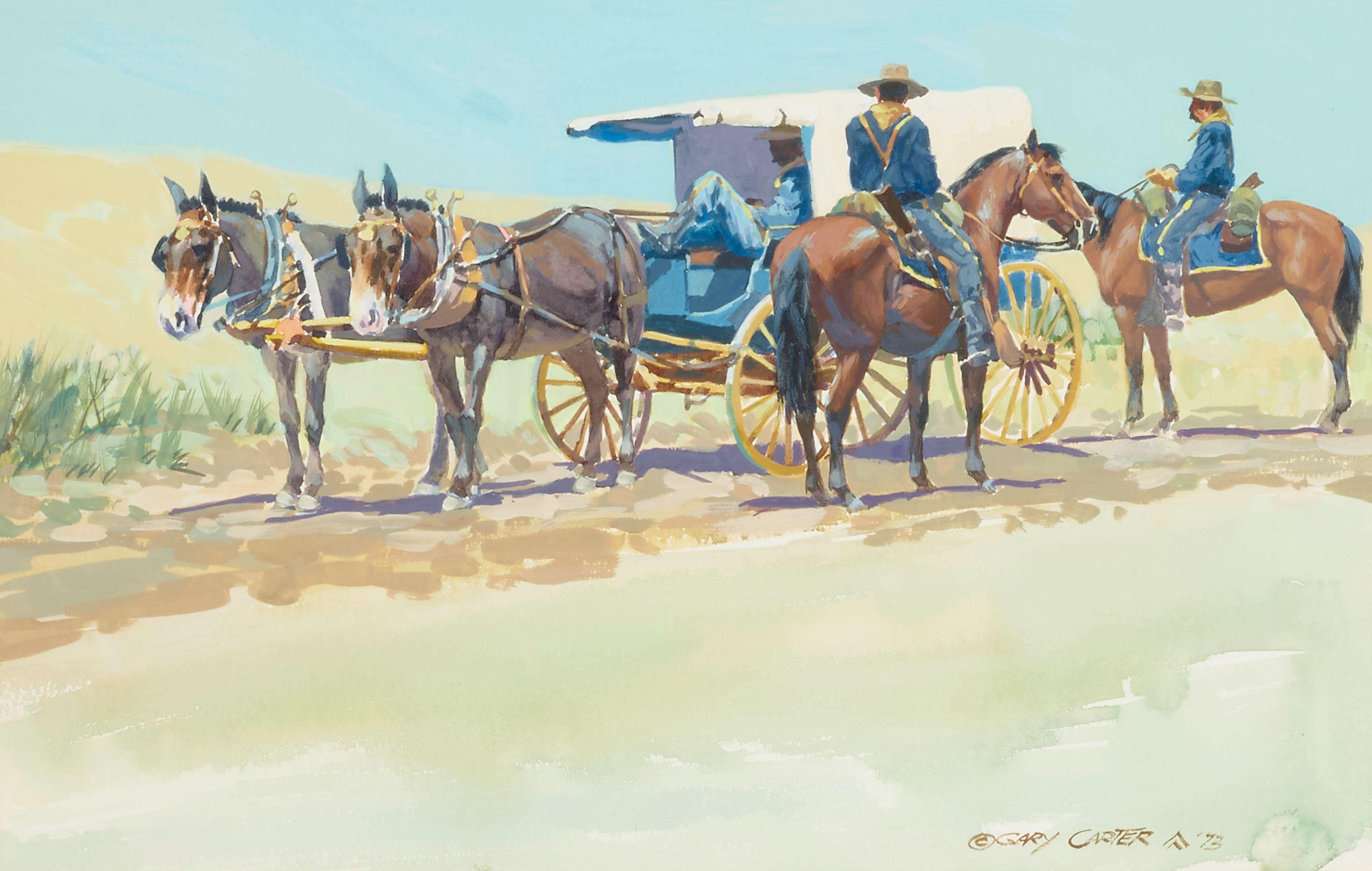 Gary Carter - Smoke \'Em If You Got \'Em sight 8 3/4 x 13 3/4 in. framed 14 x 19 in.