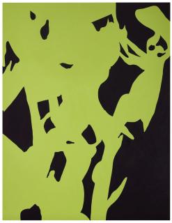 Gary Hume - Green And Blue Orchid