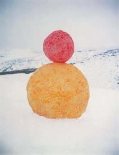 Gary Hume - Snowman (Red/Yellow)