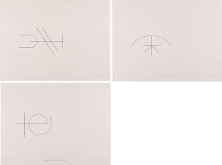 Gary Kuehn - Konvolut von 3 Radierungen.