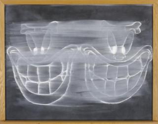 Gary Simmons - Black Chalkboard (Double Grin)