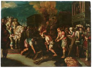 Gaspar Van Den Hoecke - Croesus Before Cyrus (?)