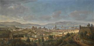 Gaspar van Wittel - Messina, A Panoramic View Of The City Towards The Sea From The Colle Del Tirone