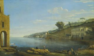 Gaspar Van Wittel - Naples, A View Of Villa Martinelli At Posillipo